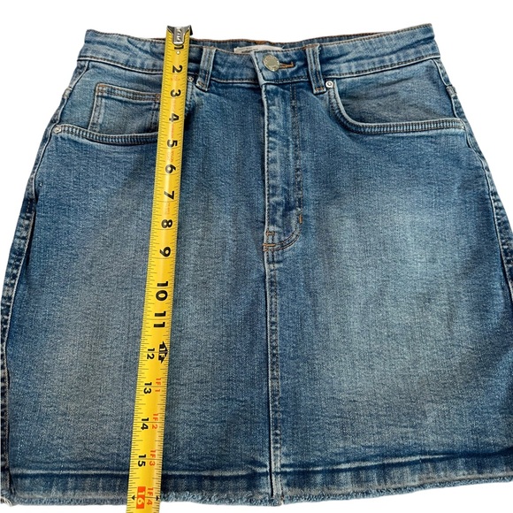 Authentic Denim by TRF Trafaluc Distressed Hem Skirt Size M - Picture 12 of 17